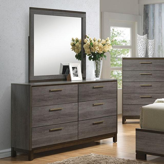 MANVEL Two-Tone Antique Gray Dresser - Olympia Furniture (Saint George, Utah)
