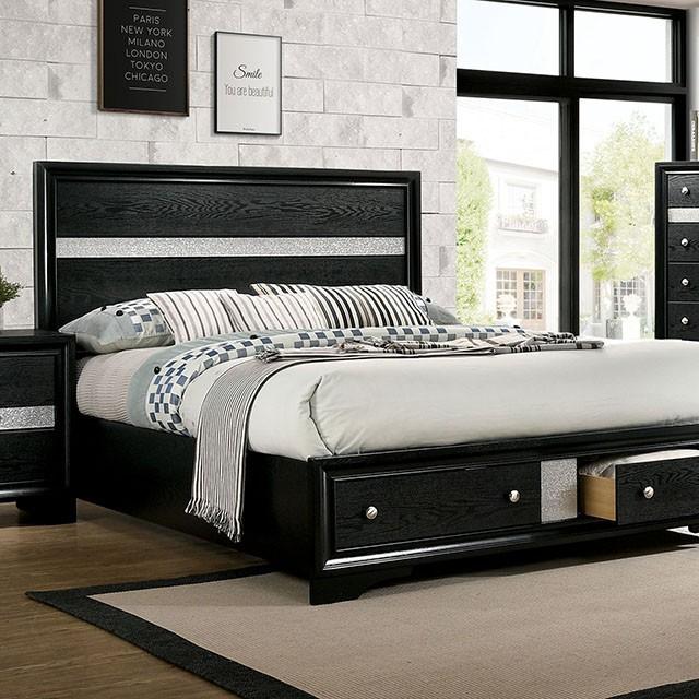 CHRISSY E.King, Full, & Queen Bed White, Grey, & Black - Olympia Furniture (Saint George, Utah)