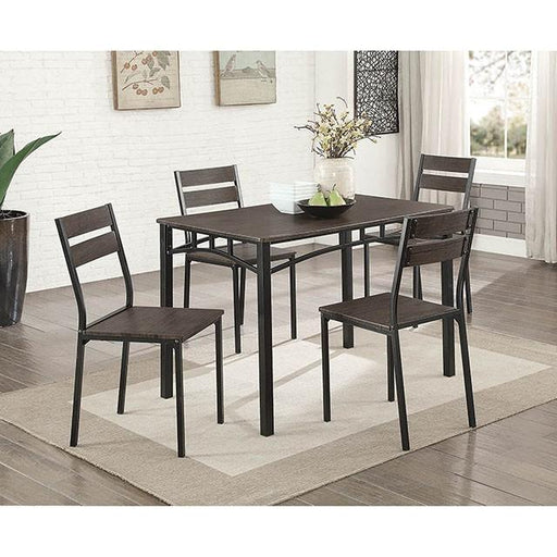 Westport Antique Brown/Black 5 Pc. Dining Table Set - Olympia Furniture (Saint George, Utah)