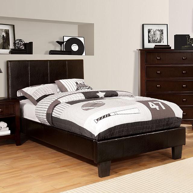 Winn Park Bed Espresso, Velvet, & White - Olympia Furniture (Saint George, Utah)