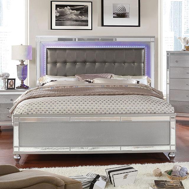 Brachium Silver Cal.King, E.King & Queen Bed - Olympia Furniture (Saint George, Utah)