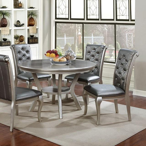 Amina Champagne Round Table - Olympia Furniture (Saint George, Utah)