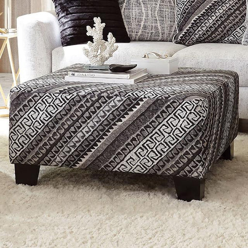 EIMEAR Ottoman, Off-white/Black - Olympia Furniture (Saint George, Utah)
