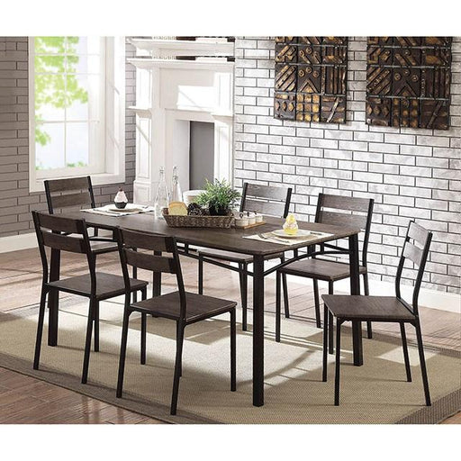 Westport Antique Brown/Black 7 Pc. Dining Table Set - Olympia Furniture (Saint George, Utah)
