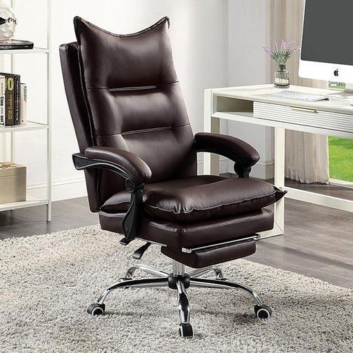 PERCE Office Chair, Brown - Olympia Furniture (Saint George, Utah)