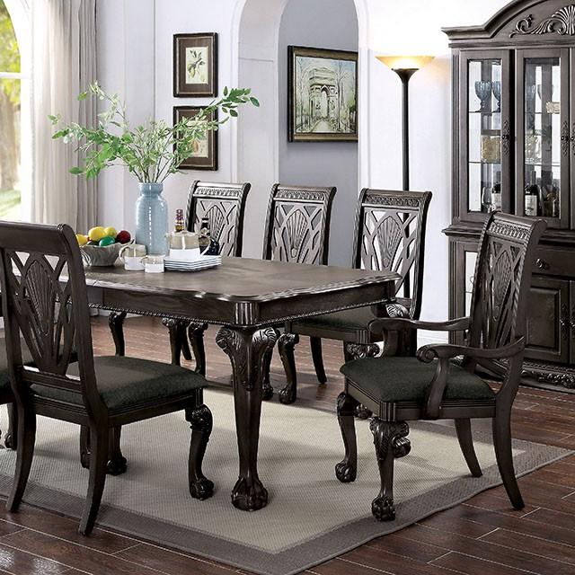 Petersburg Dark Gray Dining Table w/ 1x18"Leaf - Olympia Furniture (Saint George, Utah)
