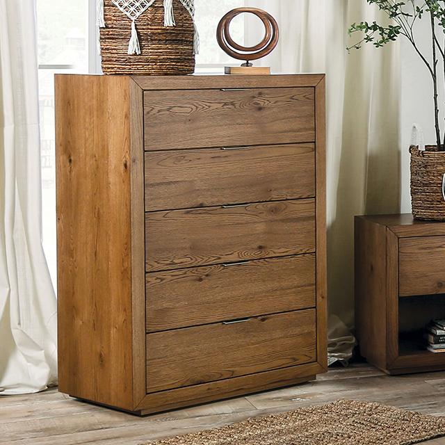 LEIRVIK Chest, Light Walnut - Olympia Furniture (Saint George, Utah)