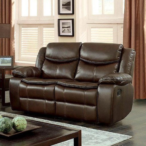 Pollux Brown Love Seat - Olympia Furniture (Saint George, Utah)