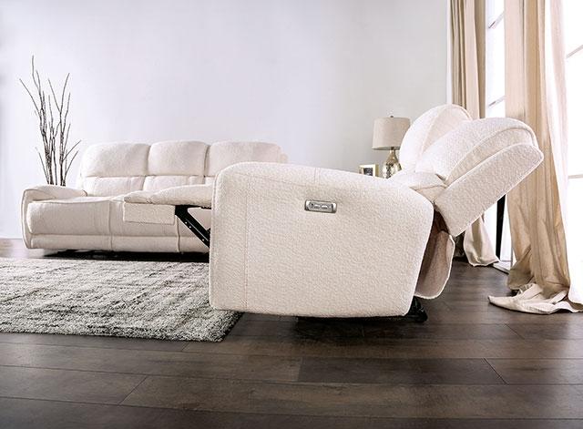 MORCOTE Power Loveseat, Beige - Olympia Furniture (Saint George, Utah)