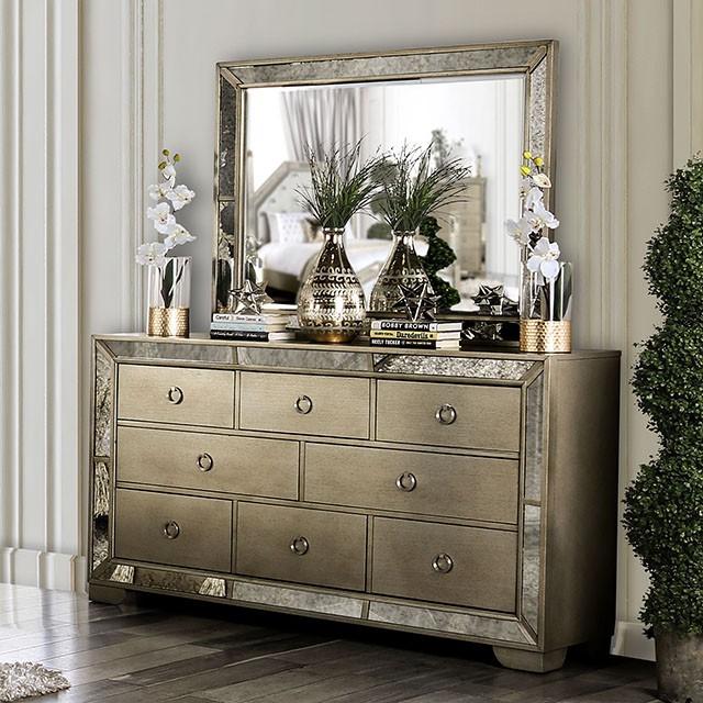 LORAINE Champagne Dresser - Olympia Furniture (Saint George, Utah)