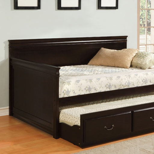 SAHARA Espresso Daybed w/ Twin Trundle, Espresso - Olympia Furniture (Saint George, Utah)