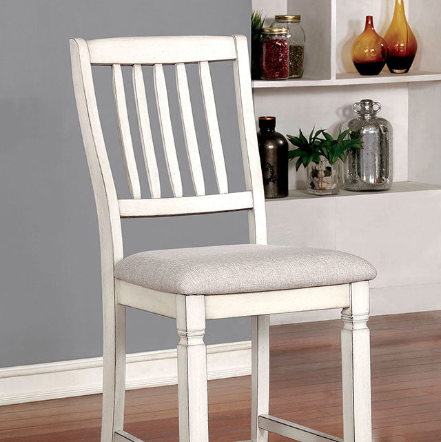 Kaliyah Antique White Counter Ht. Chair (2/CTN) - Olympia Furniture (Saint George, Utah)