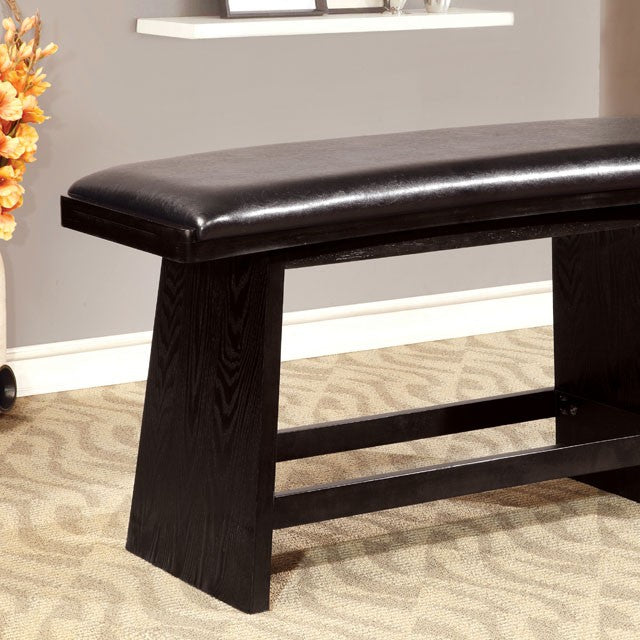 HURLEY Black Counter Ht. Bench - Olympia Furniture (Saint George, Utah)