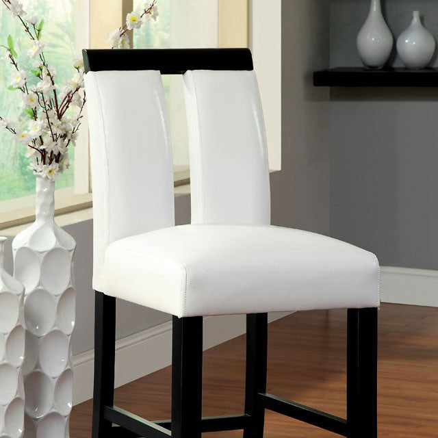 LUMINAR II Black/White Counter Ht. Chair (2/CTN) - Olympia Furniture (Saint George, Utah)