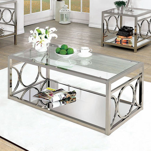 RYLEE Chrome Coffee Table, Chrome - Olympia Furniture (Saint George, Utah)