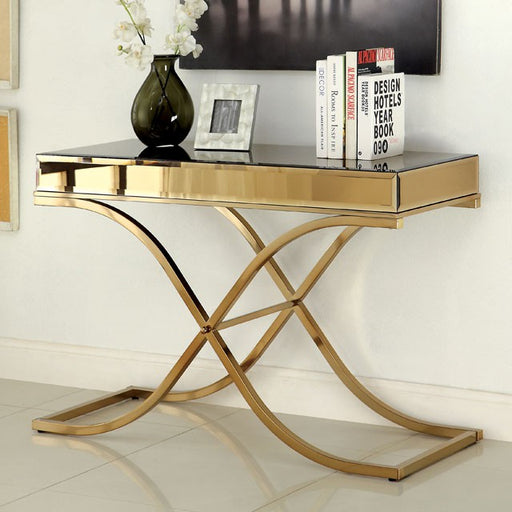 SUNDANCE Brass Sofa Table, Brass - Olympia Furniture (Saint George, Utah)