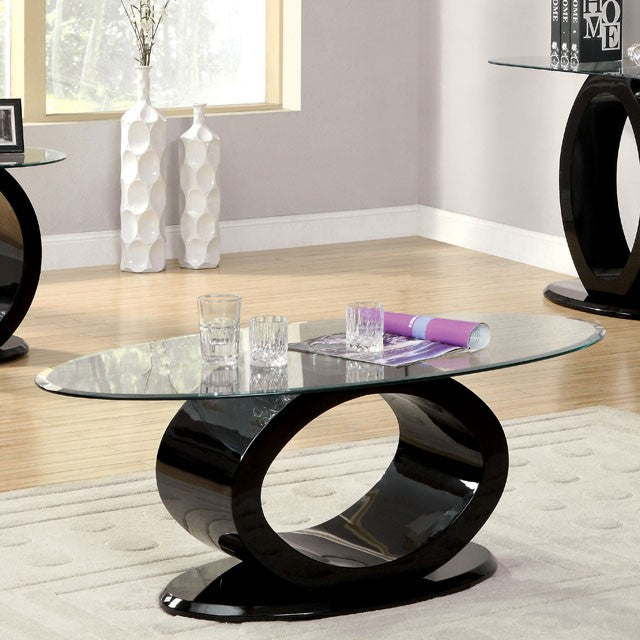 LODIA III Black Coffee Table, Black - Olympia Furniture (Saint George, Utah)