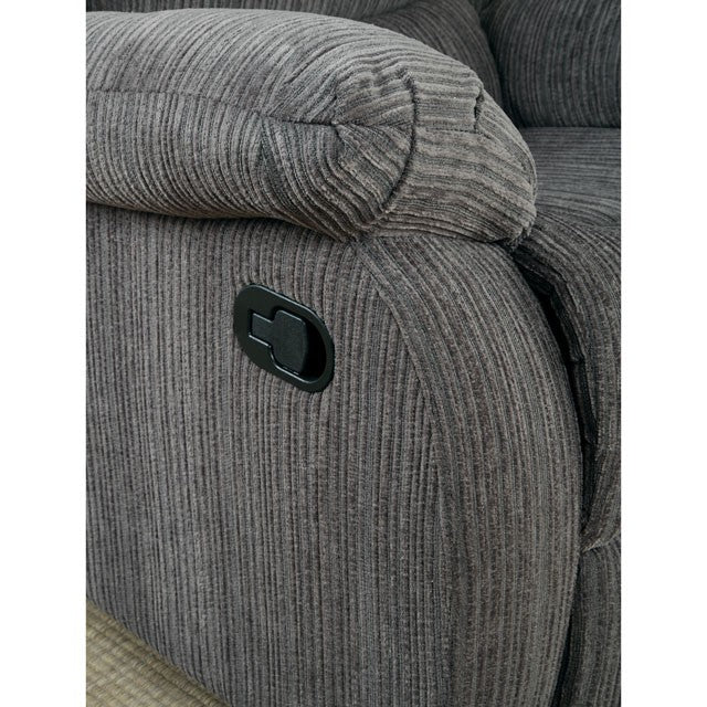 MILLVILLE Gray Love Seat w/ 2 Recliners - Olympia Furniture (Saint George, Utah)