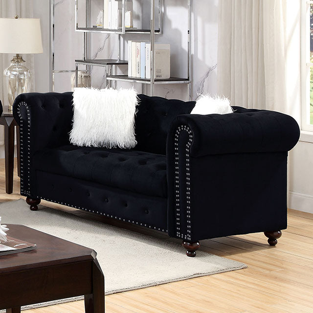 Giacomo Loveseat Black - Olympia Furniture (Saint George, Utah)