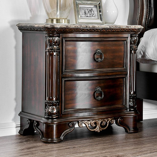 Menodora Brown Cherry Night Stand - Olympia Furniture (Saint George, Utah)