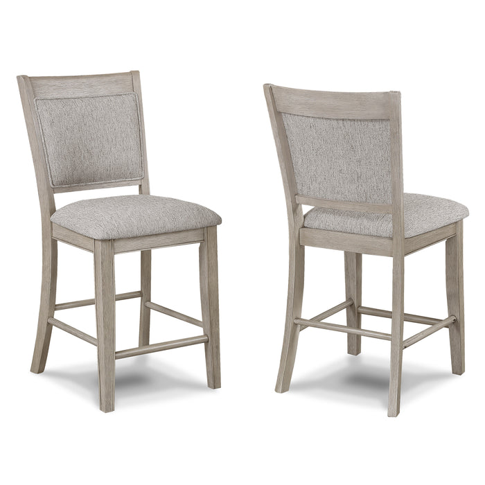 FULTON COUNTER HEIGHT CHAIR ALL GREY - Olympia Furniture (Saint George, Utah)