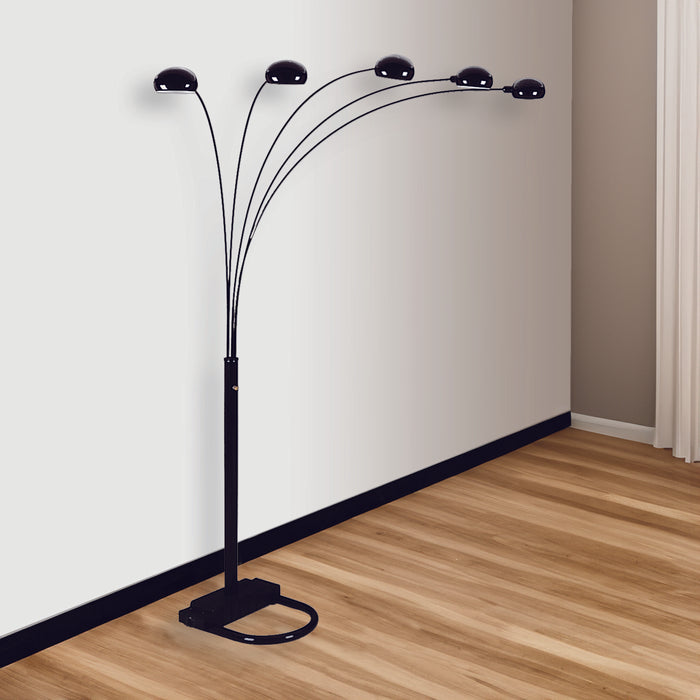 PEACOCK SHADE FLOOR LAMP BK 82 H - Olympia Furniture (Saint George, Utah)
