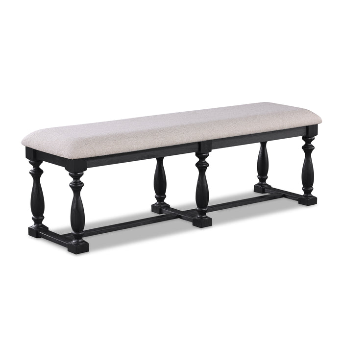REGENT BENCH CHARCOAL BLACK - Olympia Furniture (Saint George, Utah)