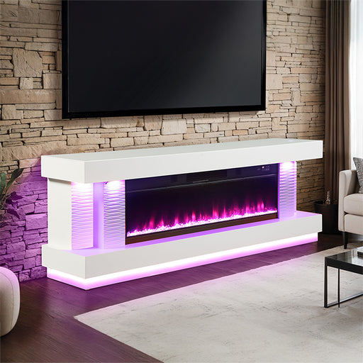 Peseux 71" TV Stand w/ Electric Fire Place - Olympia Furniture (Saint George, Utah)