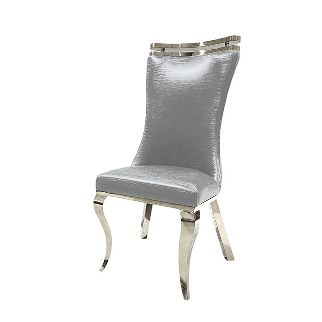Palazzo Silver Chair (2/CTN) - Olympia Furniture (Saint George, Utah)