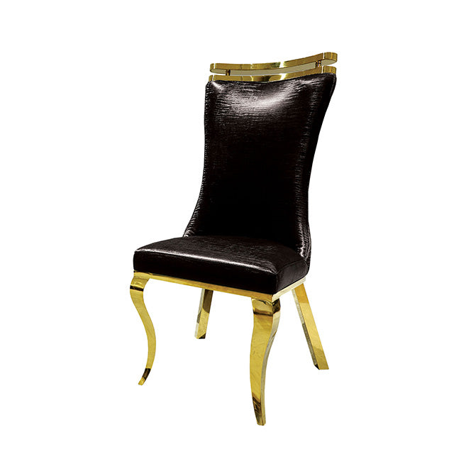 Palazzo Gold Chair (2/CTN) - Olympia Furniture (Saint George, Utah)