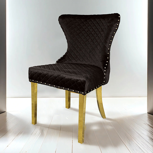 Portanova Gold Chair (2/CTN) - Olympia Furniture (Saint George, Utah)