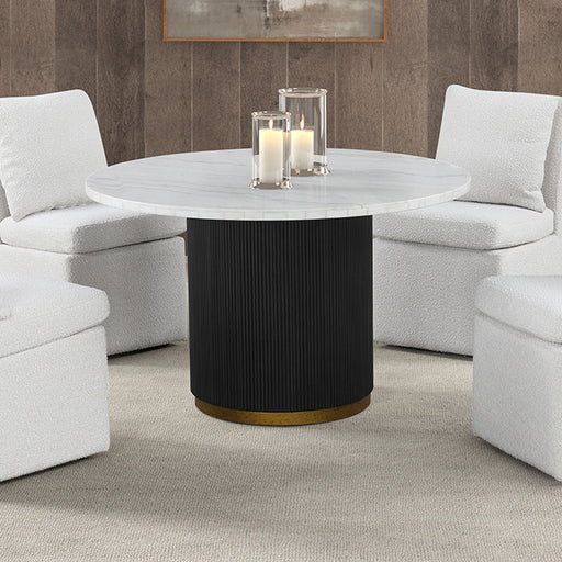 Varde Round Dining Marble Table - Olympia Furniture (Saint George, Utah)