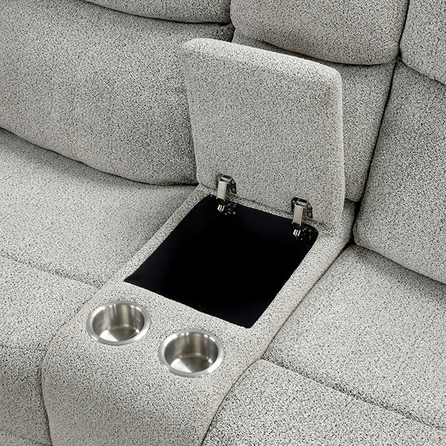 Sandbach Manual Reclining Loveseat With Console - Olympia Furniture (Saint George, Utah)