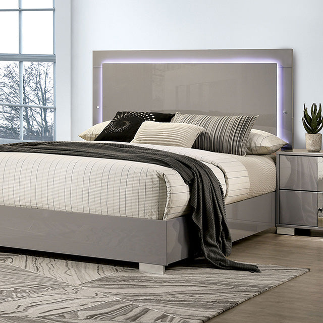 Sinistra Bed Beige, Black, White - Olympia Furniture (Saint George, Utah)