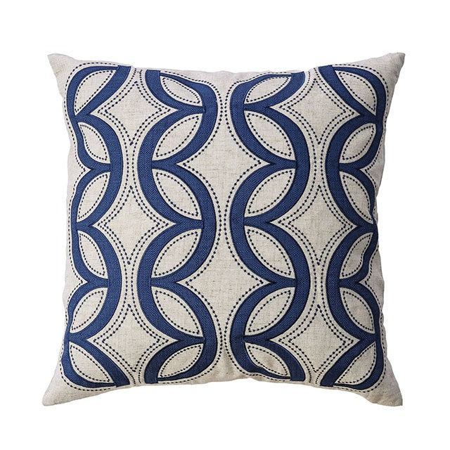 Teri Natural/Indigo 20" X 20" Pillow, Natural & Indigo (2/CTN) - Olympia Furniture (Saint George, Utah)