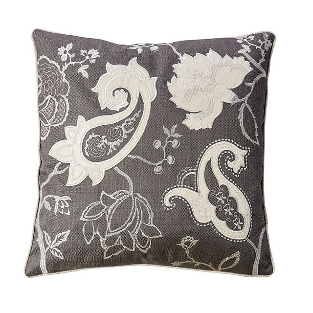 Nana Gun Metal 20" X 20" Pillow, Gunmetal (2/CTN) - Olympia Furniture (Saint George, Utah)