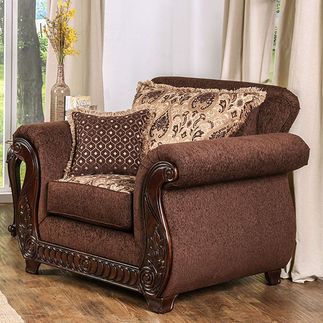 TABITHA Brown Chair, Brown - Olympia Furniture (Saint George, Utah)