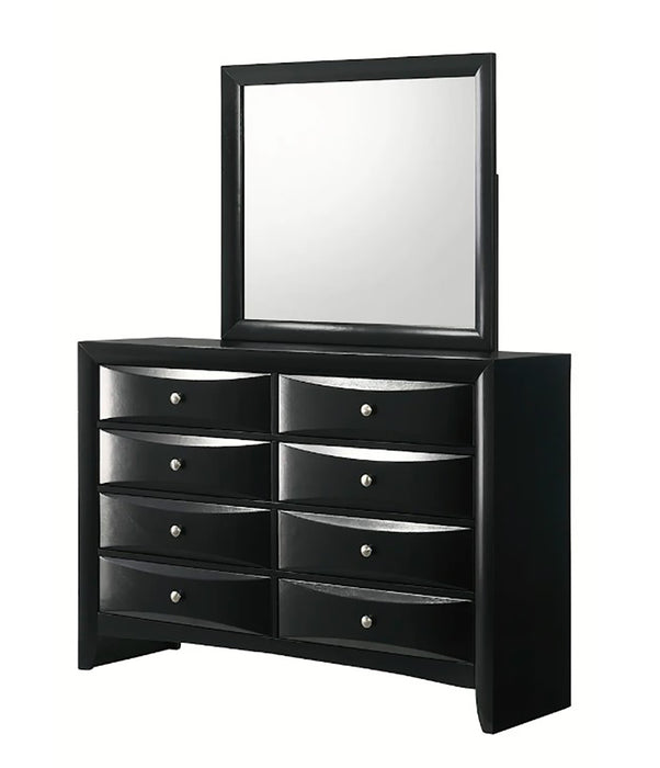 Crown Mark Furniture Fallon 8 Drawer Dresser in Black - Olympia Furniture (Saint George, Utah)