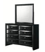 Crown Mark Furniture Fallon 8 Drawer Dresser in Black - Olympia Furniture (Saint George, Utah)