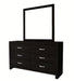 Crown Mark Furniture Jaylen 6 Drawer Dresser in Black - Olympia Furniture (Saint George, Utah)