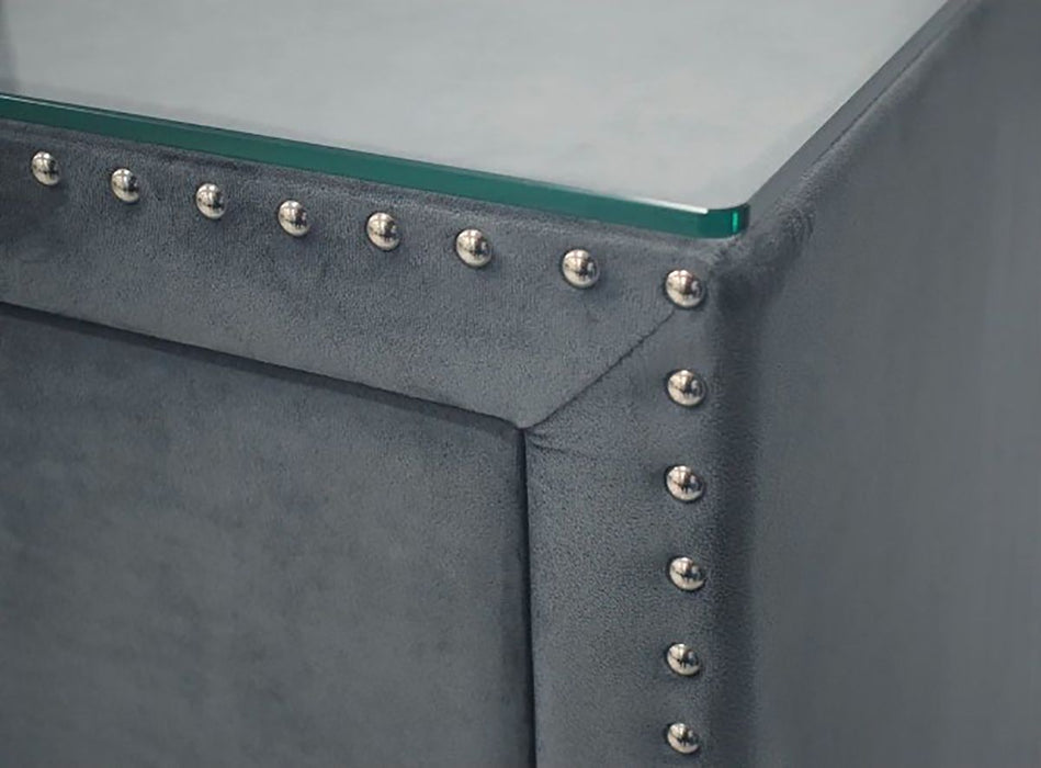 Crown Mark Furniture Lucinda 6 Drawer Dresser in Gray - Olympia Furniture (Saint George, Utah)
