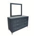 Crown Mark Furniture Lucinda Dresser Mirror in Gray - Olympia Furniture (Saint George, Utah)
