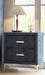 Crown Mark Furniture Lucinda 2 Drawer Nightstand in Gray - Olympia Furniture (Saint George, Utah)