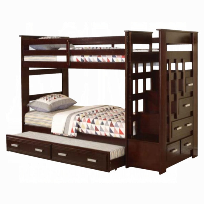 Allentown Twin-Twin Bunk Bed With Trundle and Storage - Olympia Furniture (Saint George, Utah)