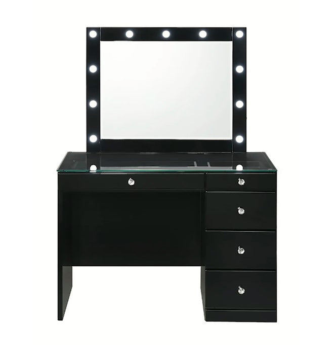 Crown Mark Furniture Morgan Vanity in Black B4851BK - Olympia Furniture (Saint George, Utah)