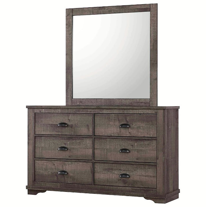 Crown Mark Furniture Coralee Dresser Mirror in Gray - Olympia Furniture (Saint George, Utah)