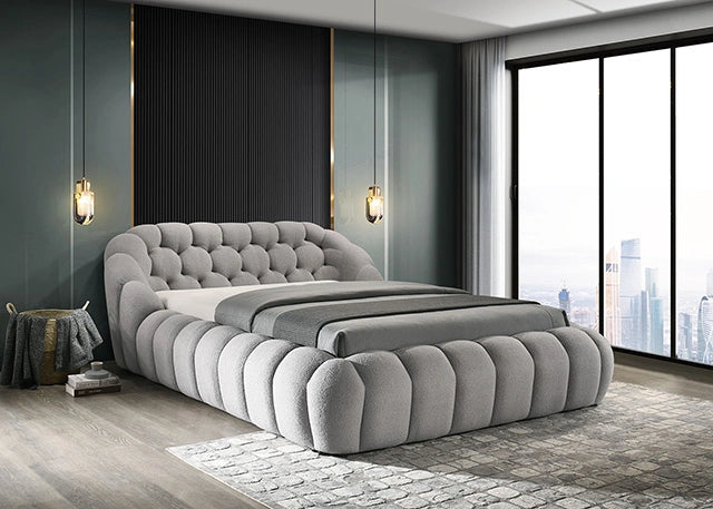 Newquay Bed Black, White, & Gray