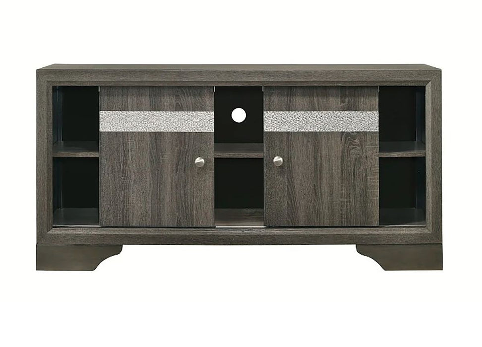 Crown Mark Furniture Regata TV Stand in Gray - Olympia Furniture (Saint George, Utah)