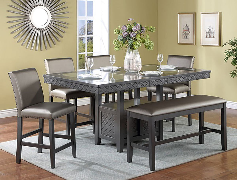 Crown Mark Furniture Bankston Bench in Brown - Olympia Furniture (Saint George, Utah)