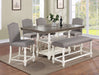 Crown Mark Furniture Langley Counter Height Table in Gray - Olympia Furniture (Saint George, Utah)